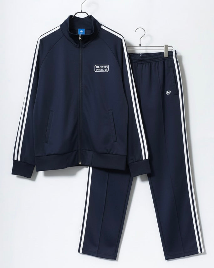 NAVY&WHITE PATCH_TRACK PANTS