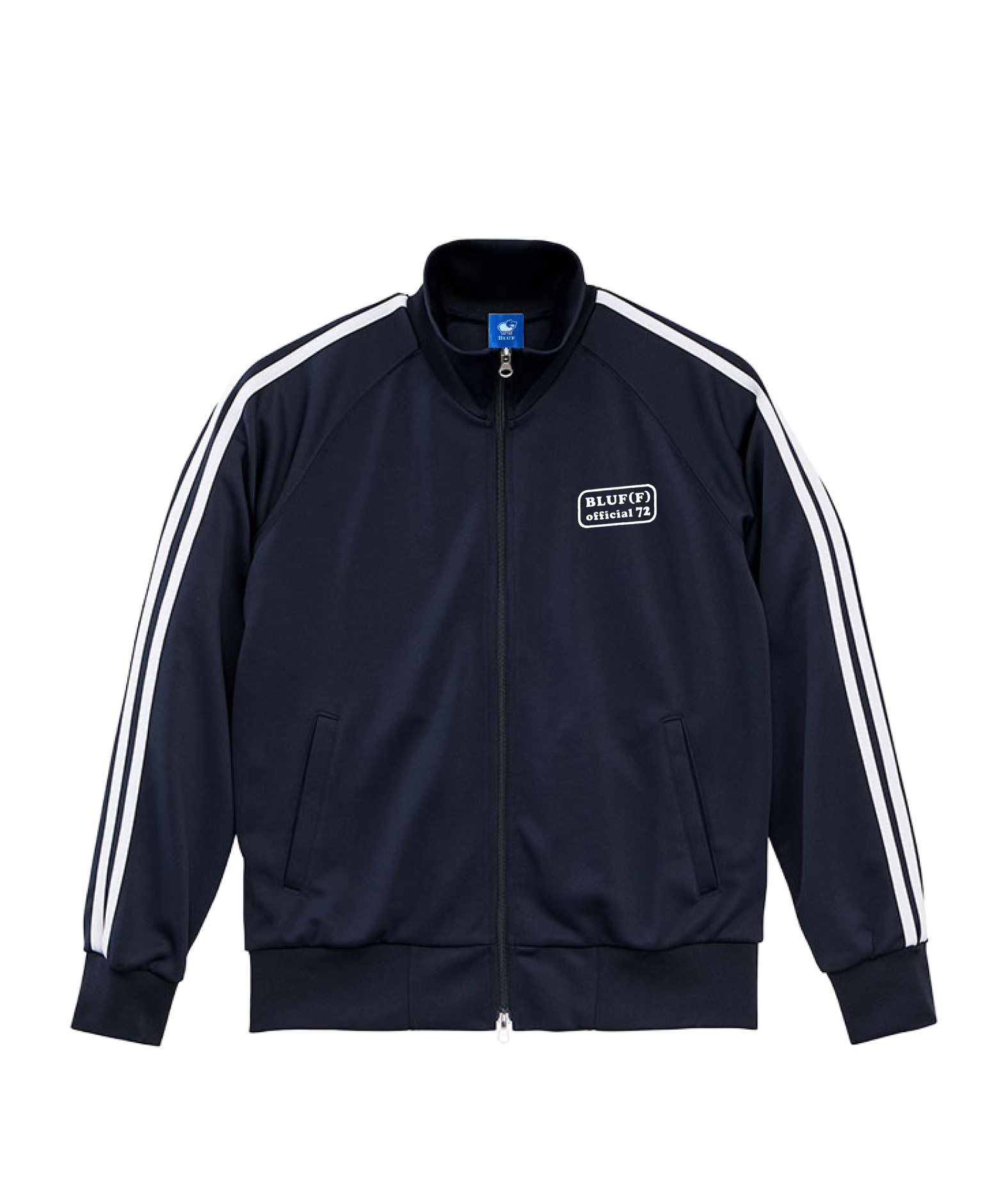 NAVY＆WHITE 72PATCH_TRACK JACKET – Bluf.jp