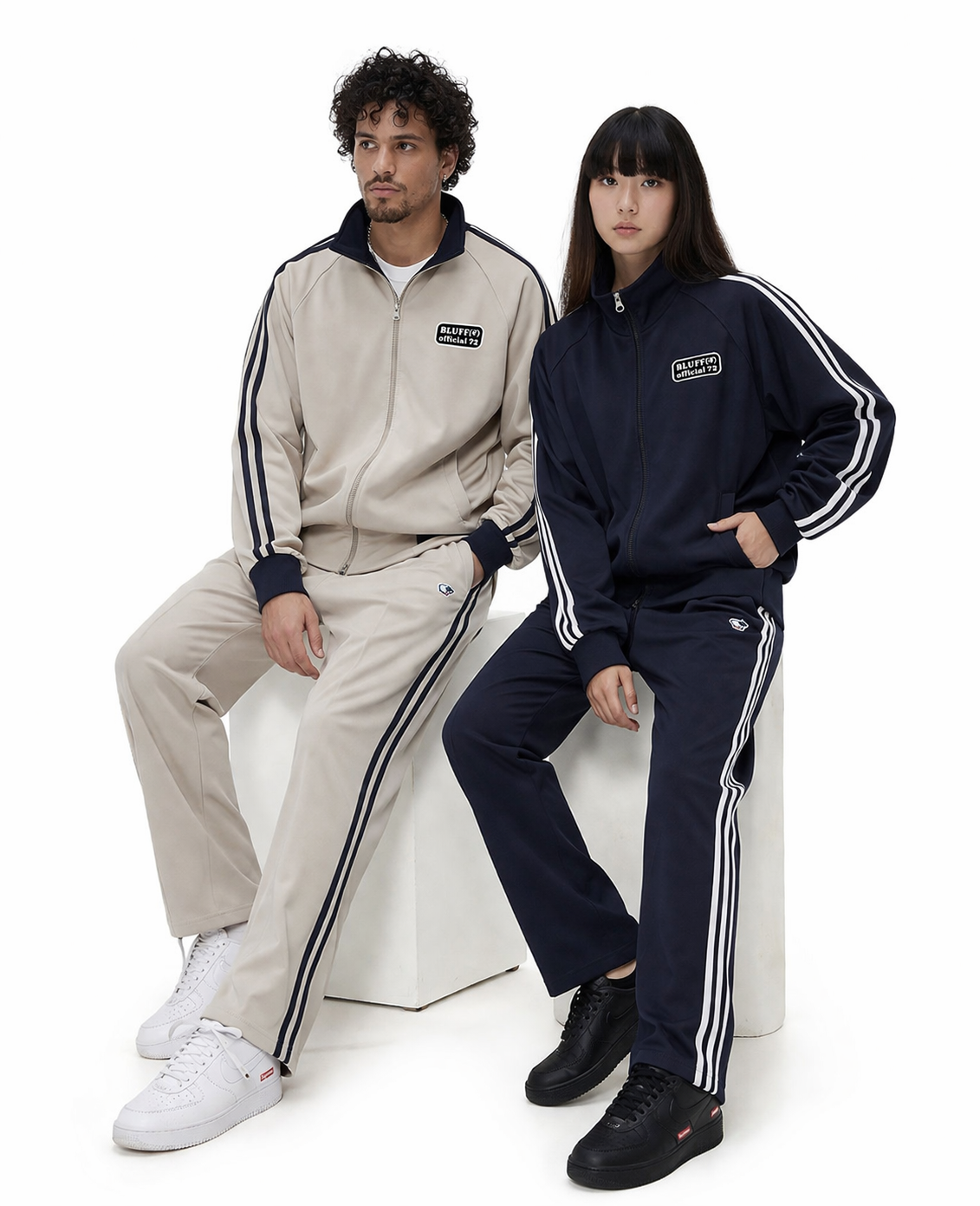 GRAY＆NAVY　72PATCH_TRACK JACKET