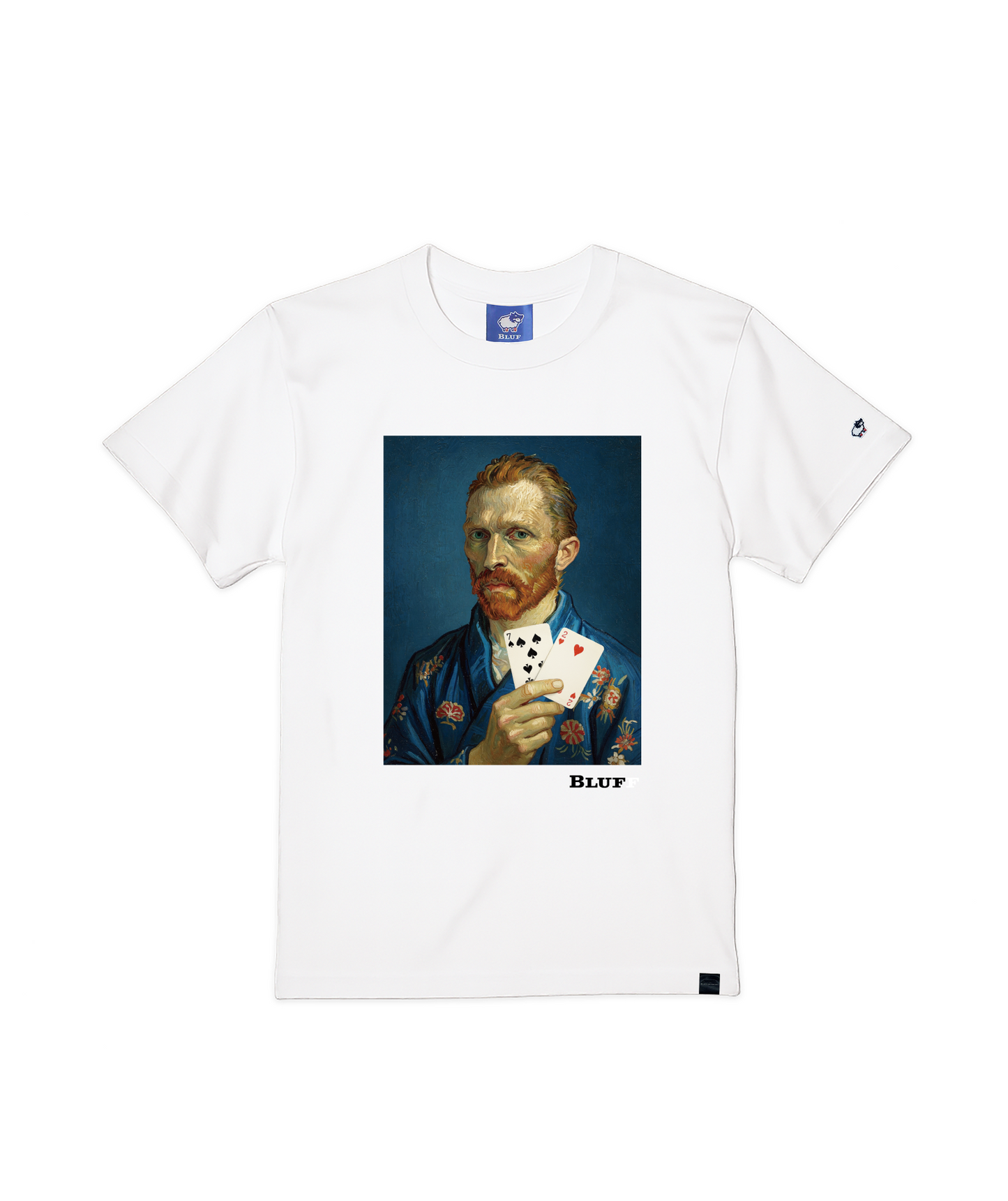 Man wearing KIMONO Color_T-SHIRT