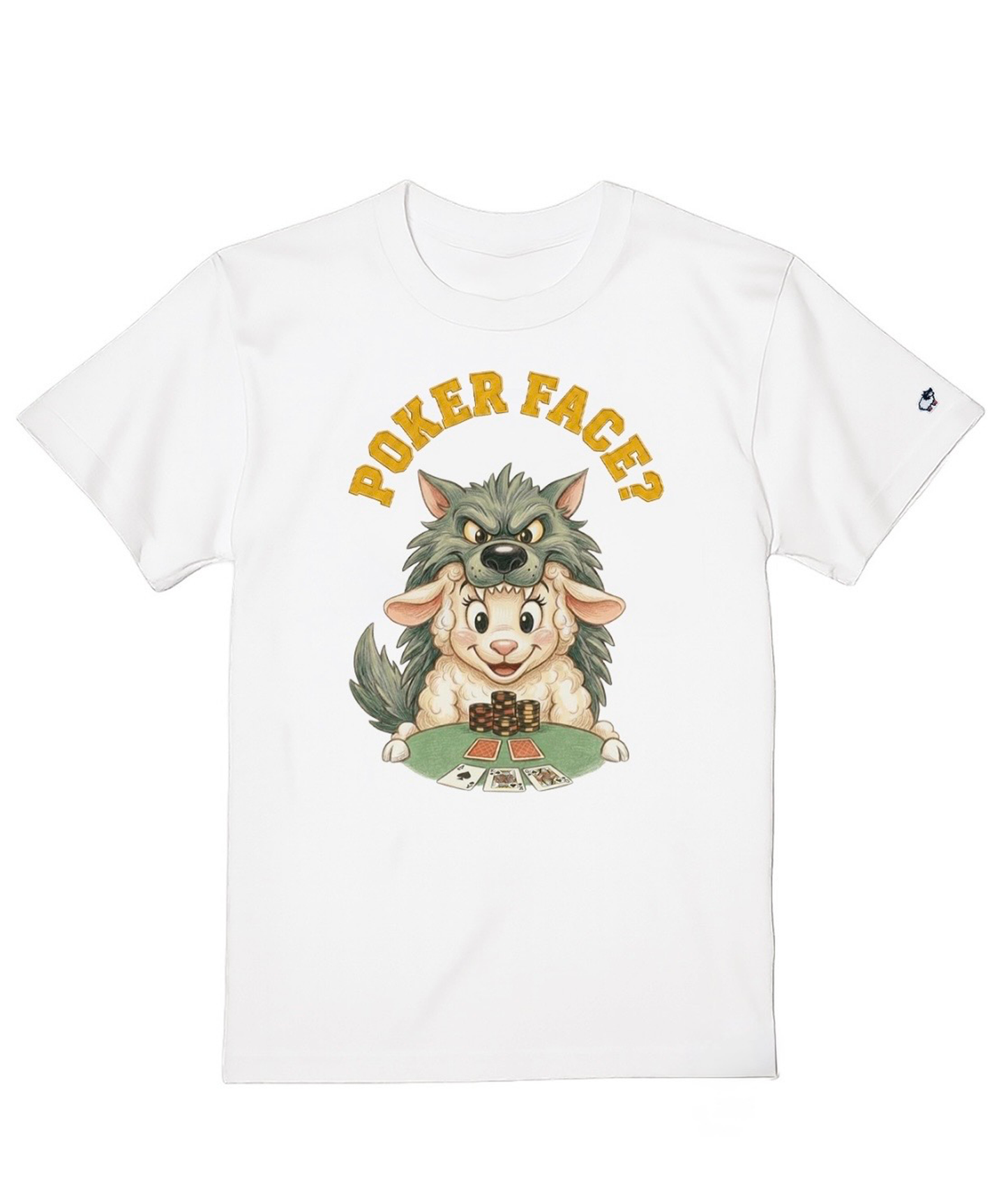 Poker Face? SHEEP  Design_T-SHIRT