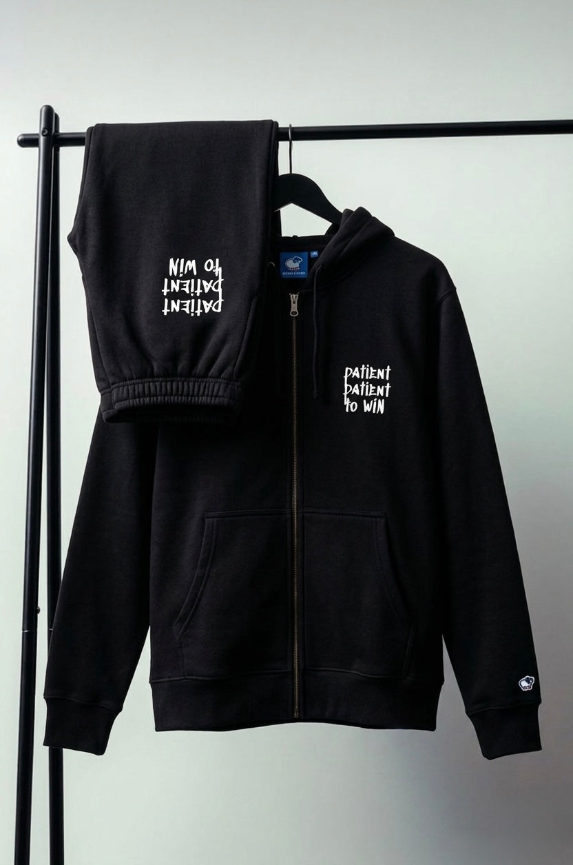 PATIENT TO WIN Design_ZIP-UP HOODIE