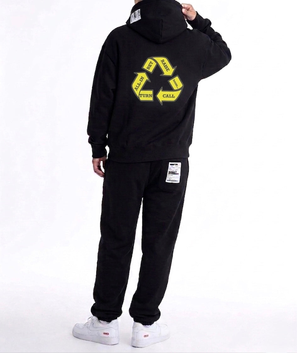 Poker CYCLE  Yellow color Design_SWEATPANTS