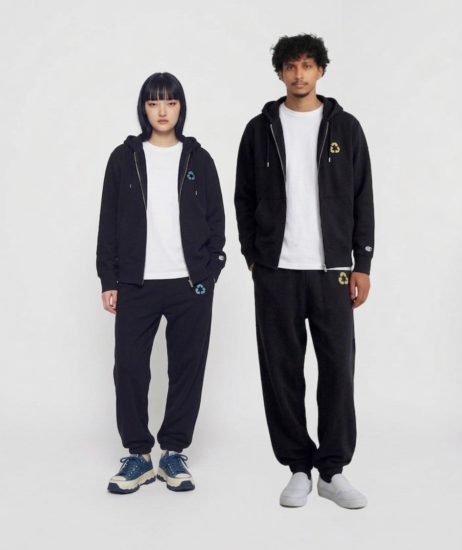 Poker CYCLE  Blue color Design_SWEATPANTS