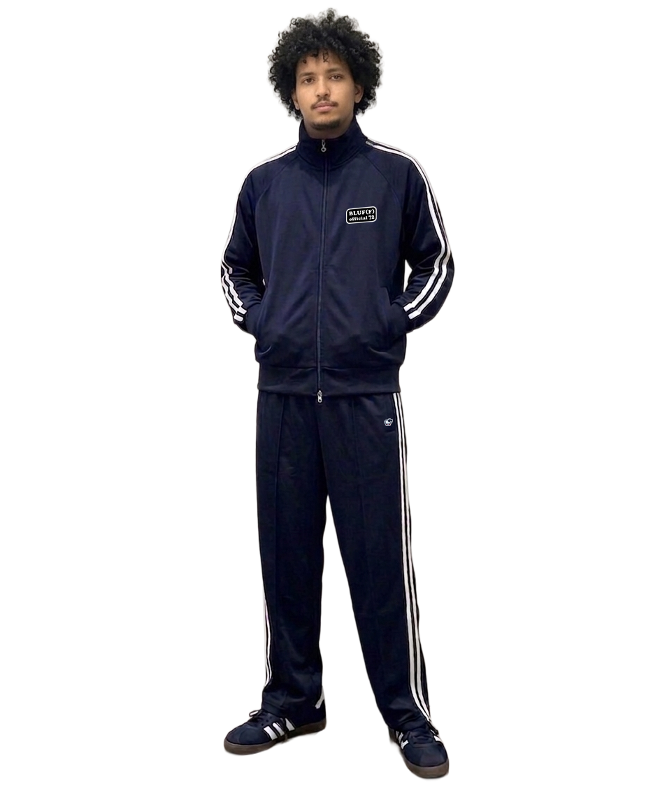 NAVY＆WHITE PATCH_TRACK PANTS