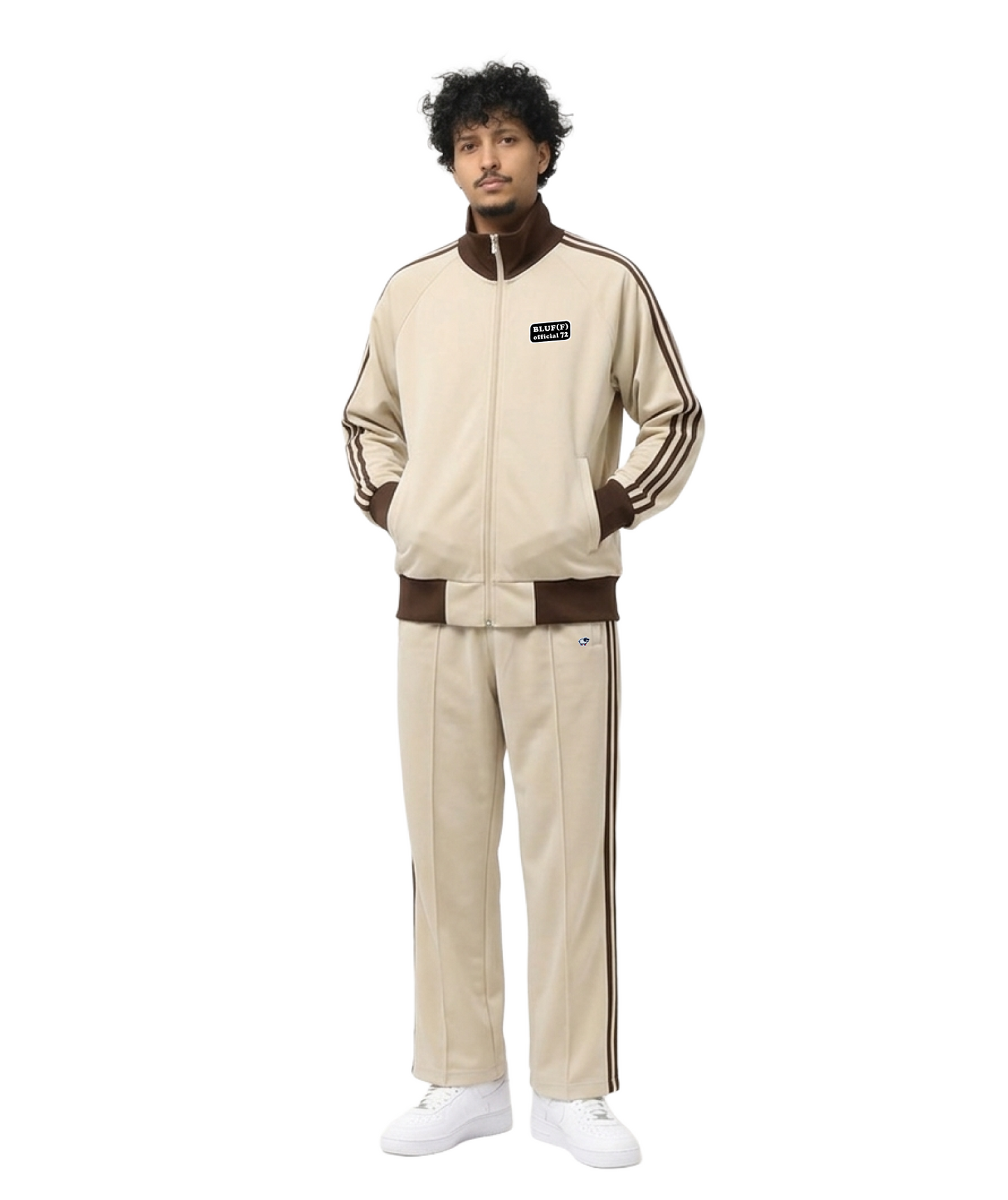 BEIGE＆BROWN　SETUP TRACK JACKET&BOTTOMS