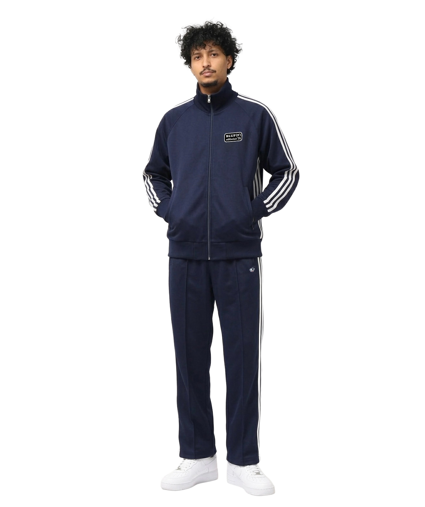 NAVY＆WHITE　SETUP TRACK JACKET&BOTTOMS