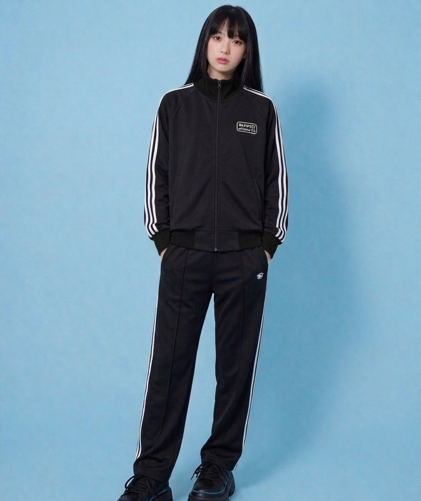 BLACK＆WHITE　SETUP TRACK JACKET&BOTTOMS