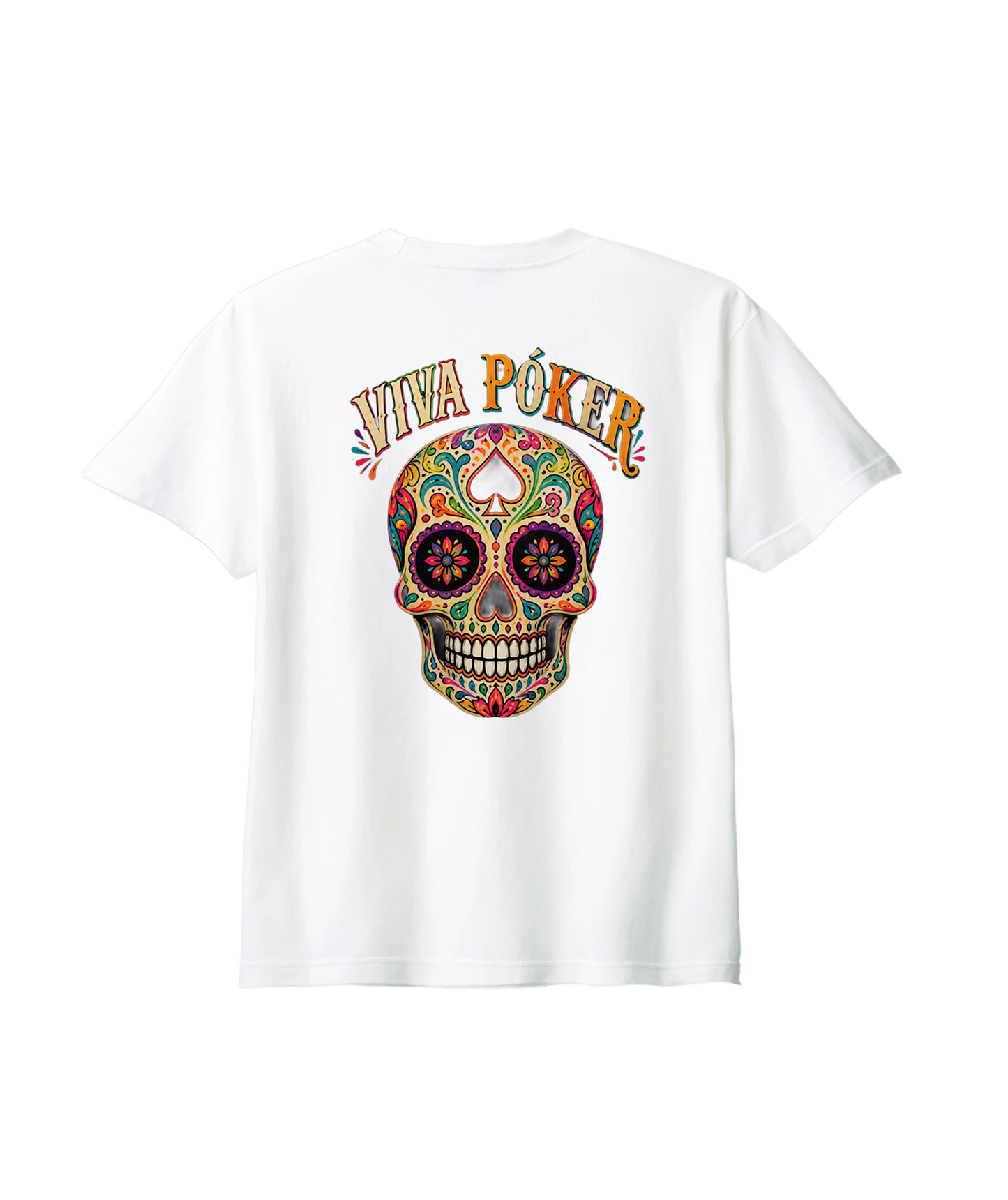 VIVA POKER SKULL  Design_T-SHIRT