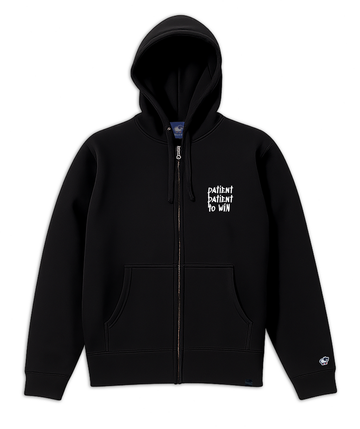 PATIENT TO WIN Design_ZIP-UP HOODIE