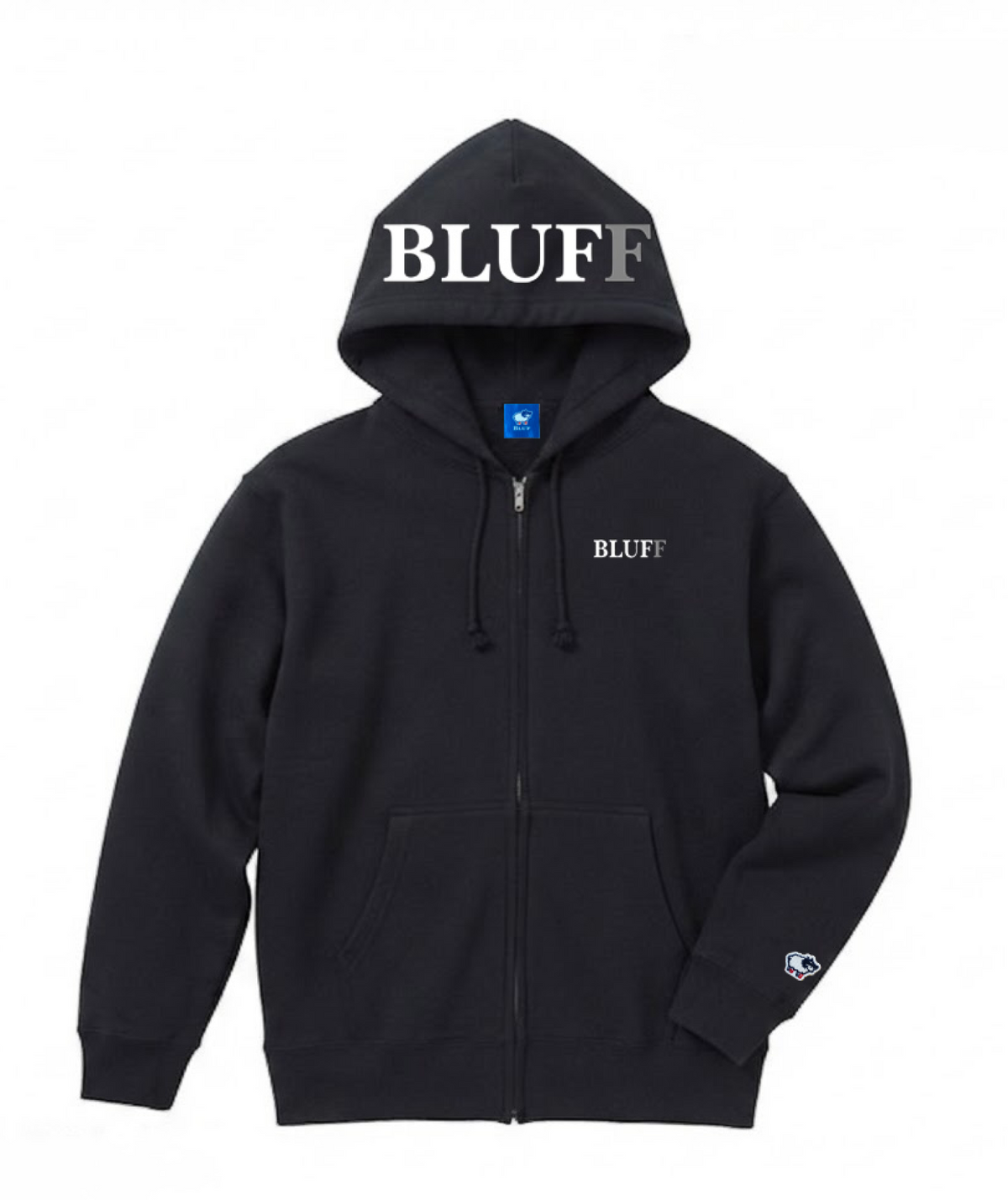 BLUFF HOODIE WITH GRPHIC_ZIP-UP HOODIE