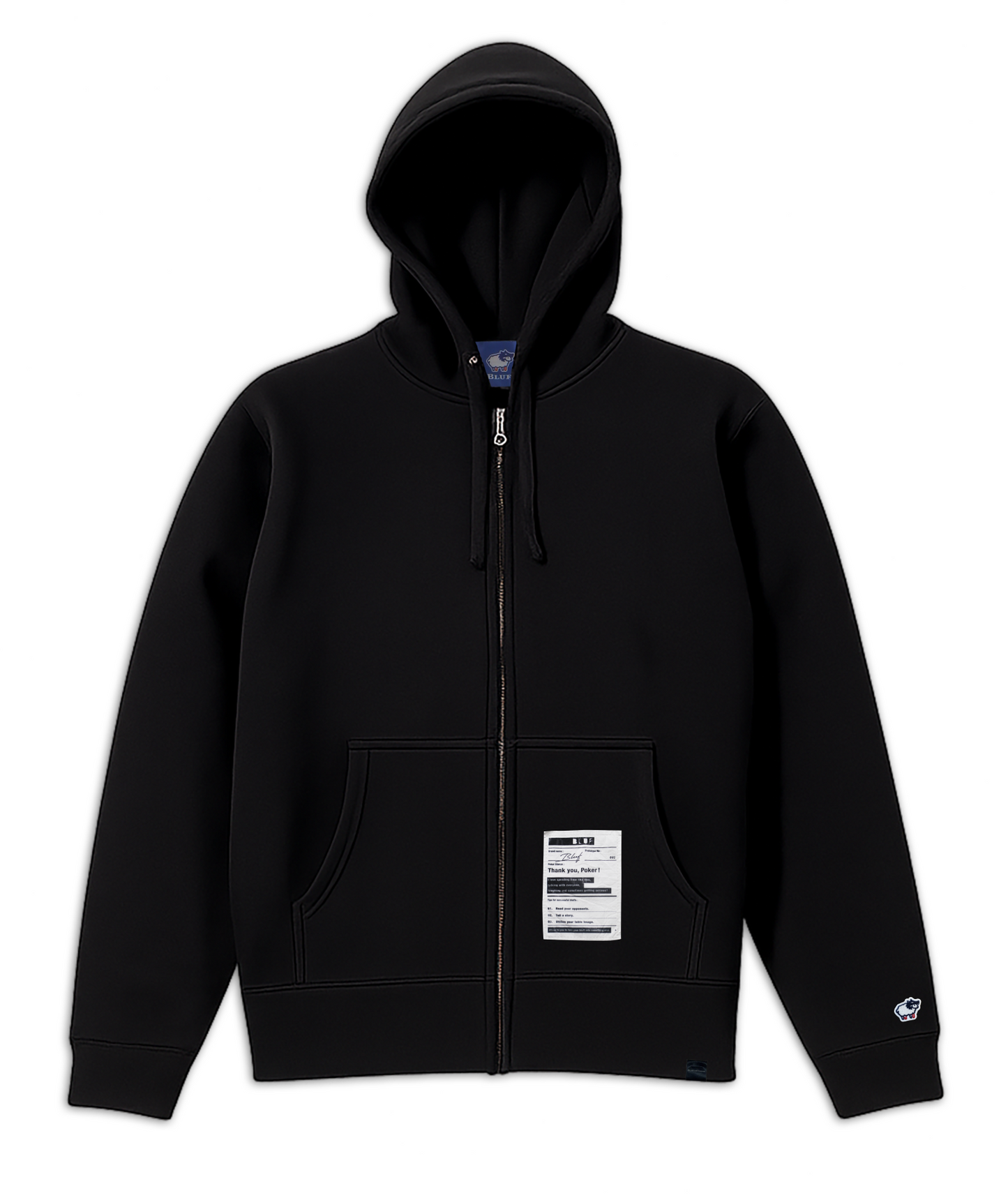 72 college  Back Design_ZIP-UP HOODIE