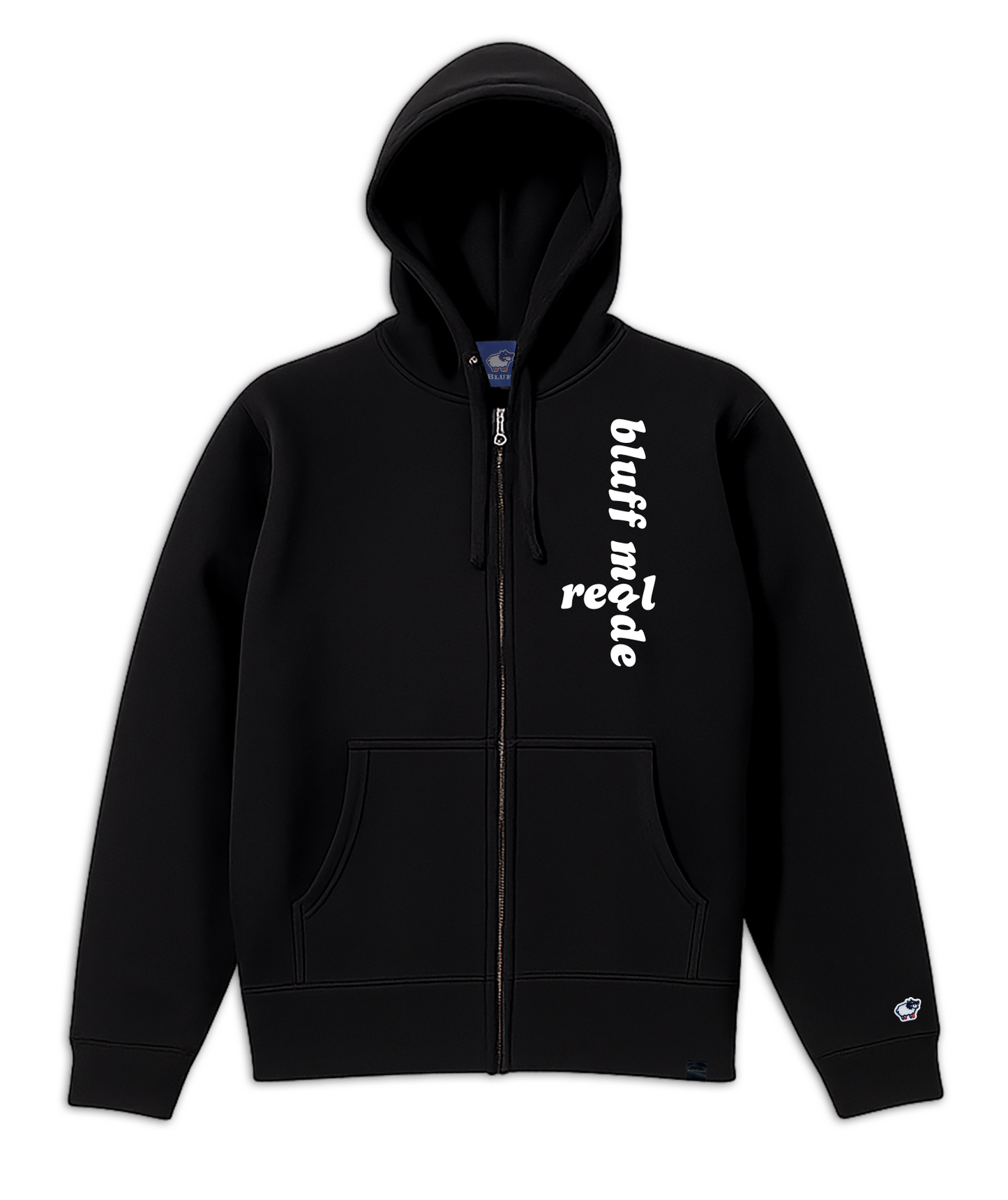 Bluff Made Real Cross Design_ZIP-UP HOODIE