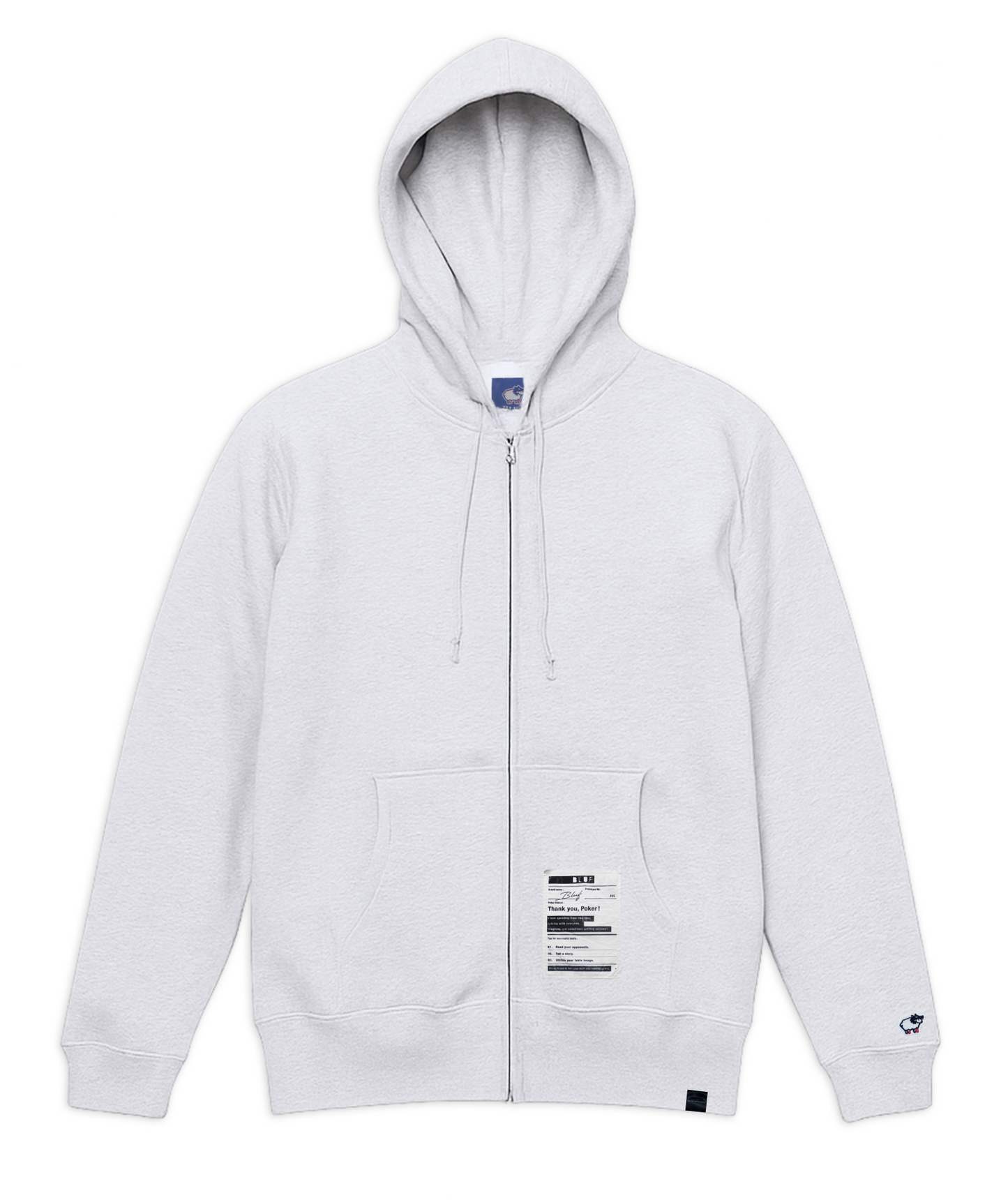 72 college  Back Design_ZIP-UP HOODIE